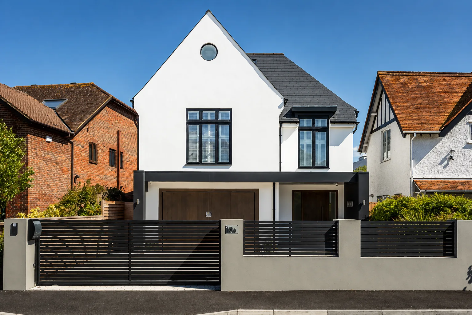 Contemporary new build delivered through our design and build service, Contemporary new build in Poole, delivered through our design and build service, Design and build service compared with using your own architect — Morgan Design & Construction