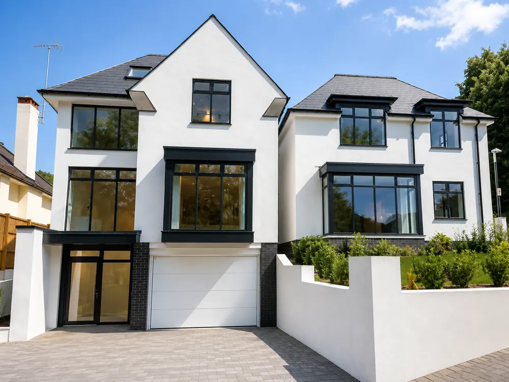 Arts and Crafts inspired new build home in Poole, Dorset, Arts and Crafts inspired new build home in Dorset, Arts and Crafts inspired new build home, an example of our work near the New Forest, Arts and Crafts inspired new build home, Compton Drive, Poole